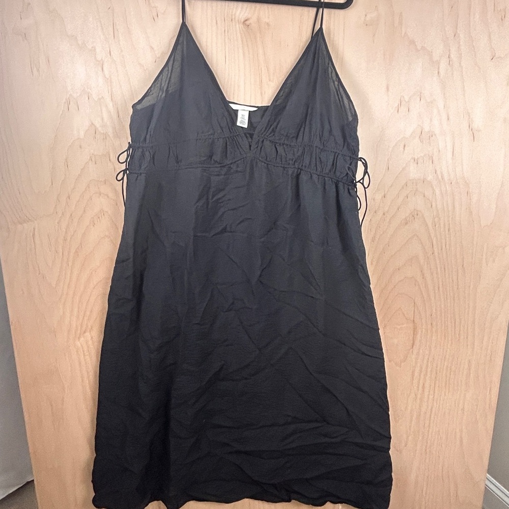 H&M Midnight Black V-Neck Dress